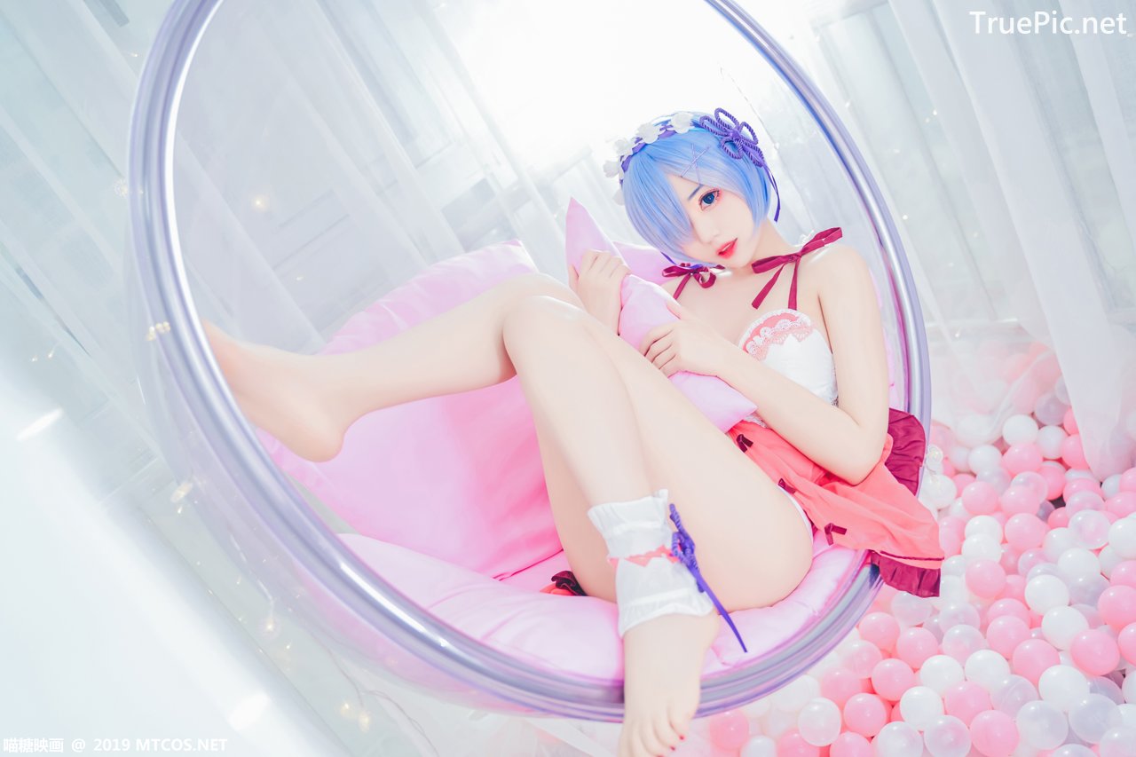 Image [MTCos] 喵糖映画 Vol.018 – Chinese Cute Model – Beautiful Rem Cosplay - TruePic.net - Picture-37