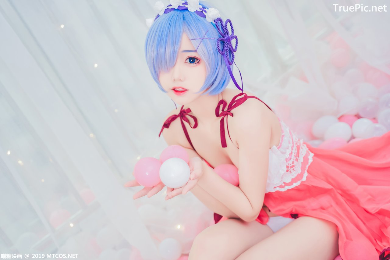 Image [MTCos] 喵糖映画 Vol.018 – Chinese Cute Model – Beautiful Rem Cosplay - TruePic.net - Picture-4