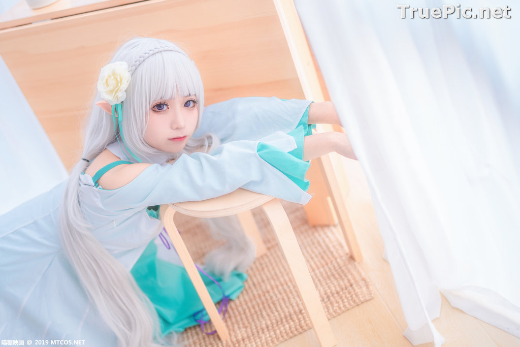 Image [MTCos] 喵糖映画 Vol.020 – Chinese Cute Model – Re:Zero Emilia Cosplay - TruePic.net - Picture-10