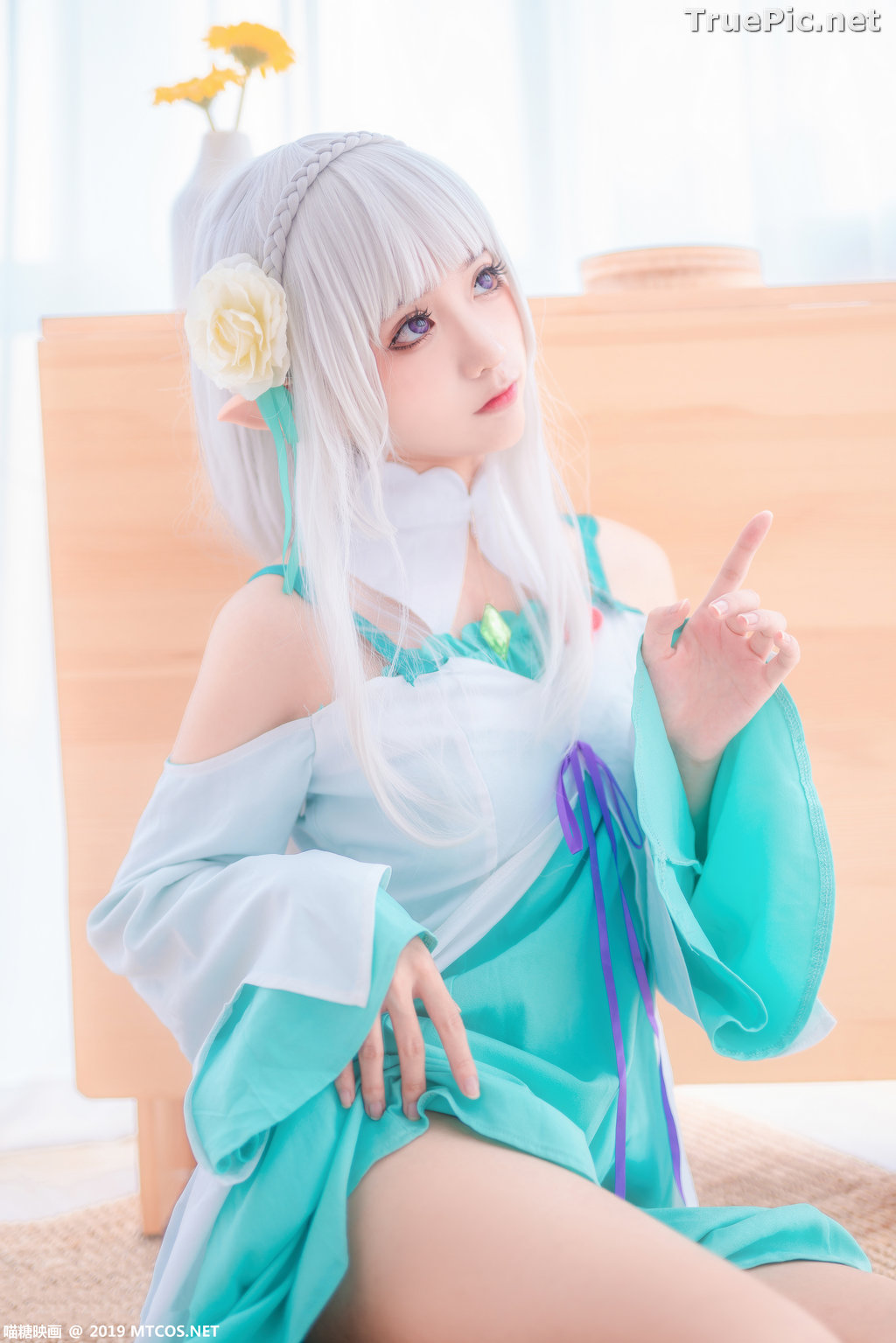 Image [MTCos] 喵糖映画 Vol.020 – Chinese Cute Model – Re:Zero Emilia Cosplay - TruePic.net - Picture-1