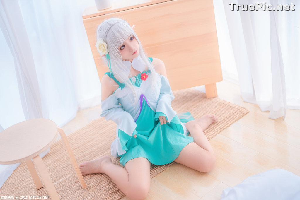 Image [MTCos] 喵糖映画 Vol.020 – Chinese Cute Model – Re:Zero Emilia Cosplay - TruePic.net - Picture-14