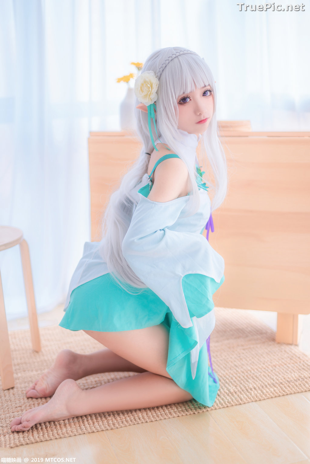 Image [MTCos] 喵糖映画 Vol.020 – Chinese Cute Model – Re:Zero Emilia Cosplay - TruePic.net - Picture-15