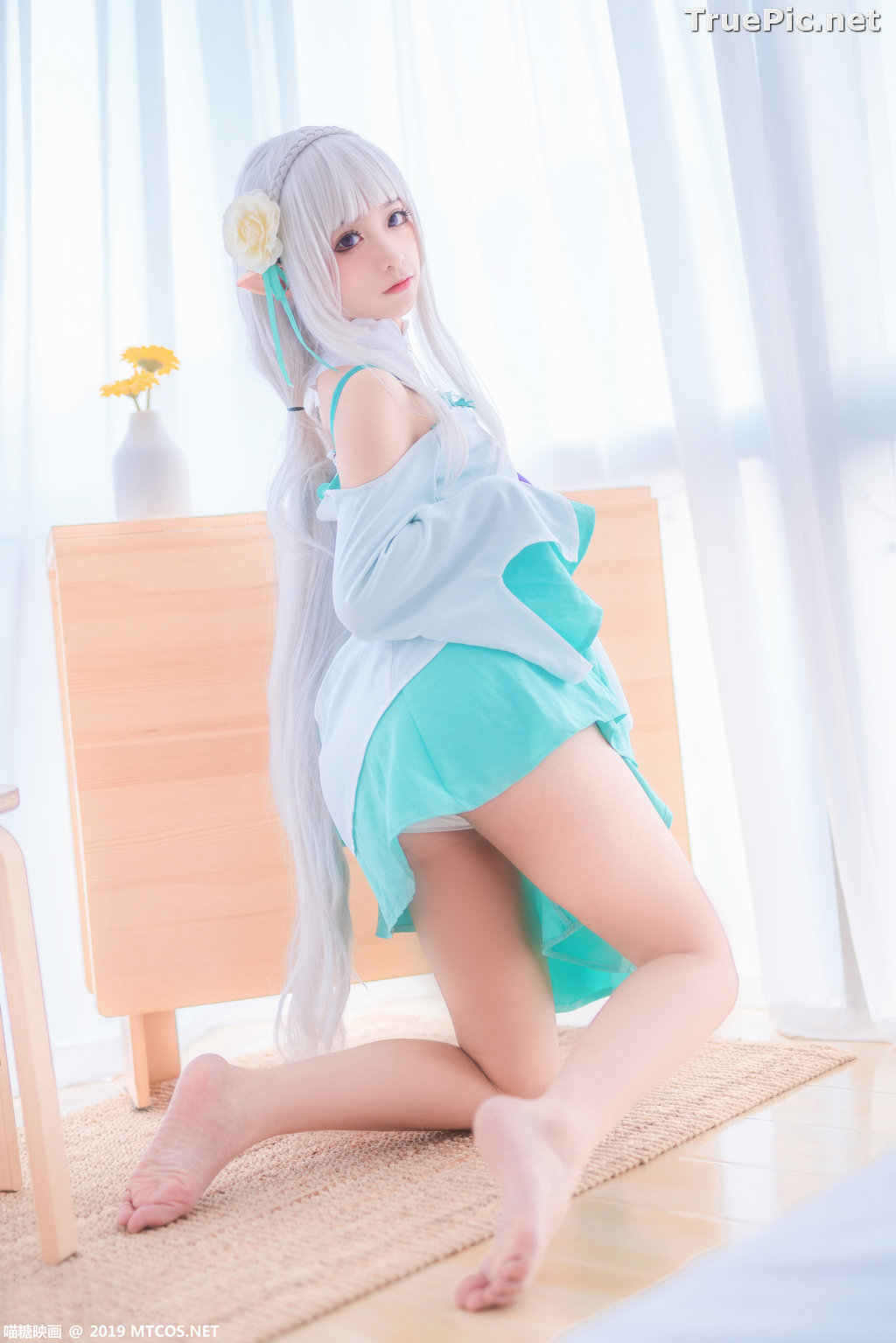 Image [MTCos] 喵糖映画 Vol.020 – Chinese Cute Model – Re:Zero Emilia Cosplay - TruePic.net - Picture-18