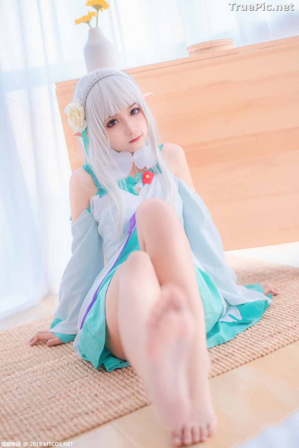 Image [MTCos] 喵糖映画 Vol.020 – Chinese Cute Model – Re:Zero Emilia Cosplay - TruePic.net - Picture-19