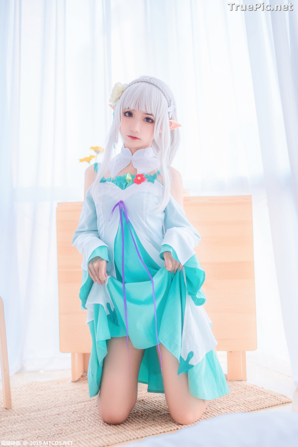 Image [MTCos] 喵糖映画 Vol.020 – Chinese Cute Model – Re:Zero Emilia Cosplay - TruePic.net - Picture-23