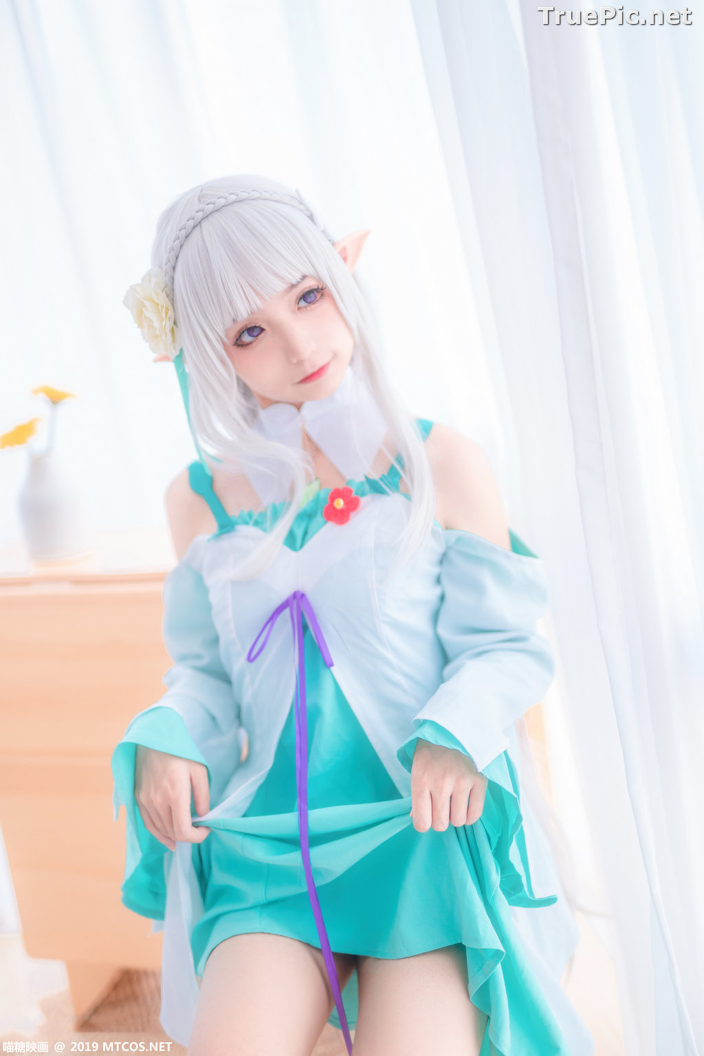 Image [MTCos] 喵糖映画 Vol.020 – Chinese Cute Model – Re:Zero Emilia Cosplay - TruePic.net - Picture-27