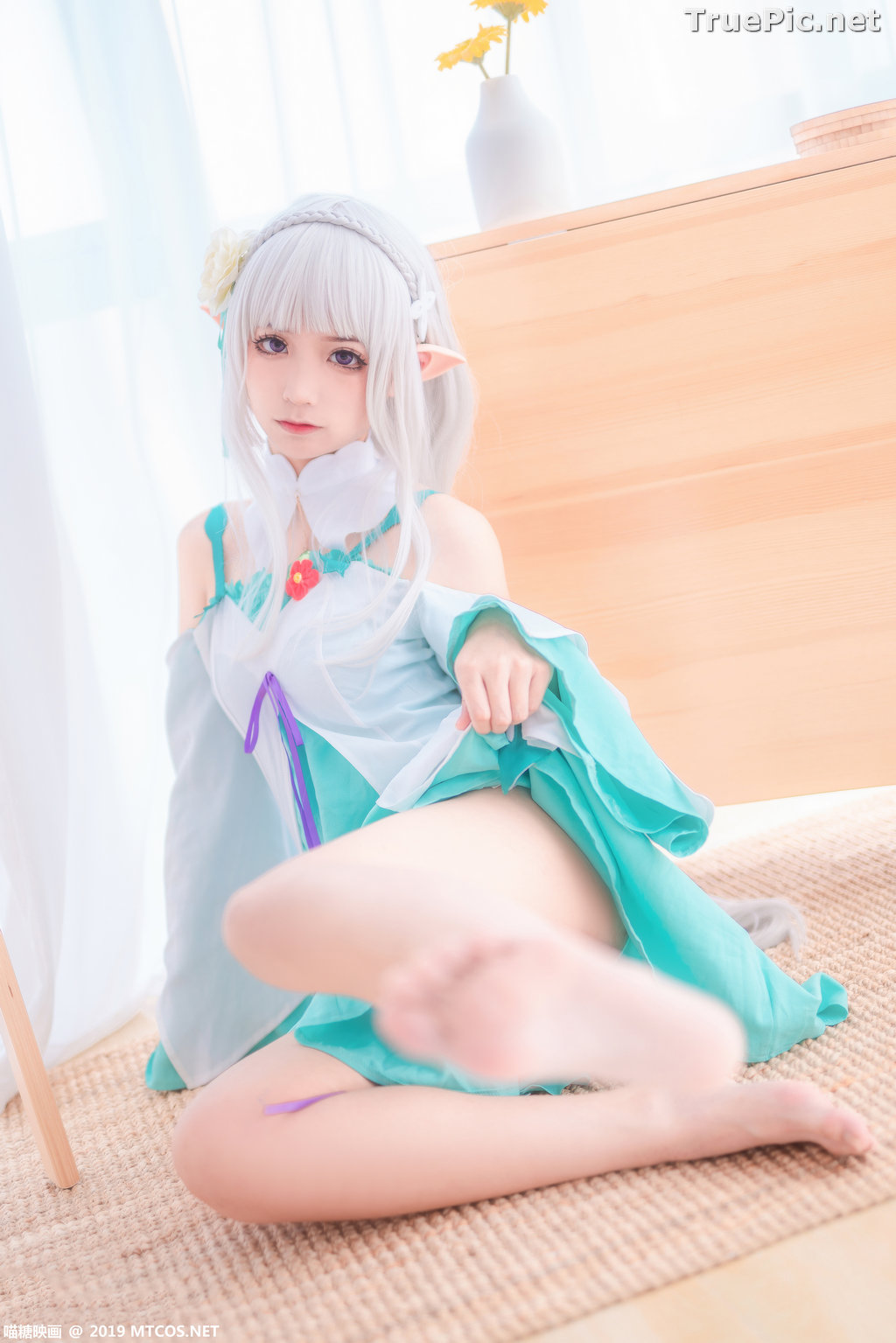 Image [MTCos] 喵糖映画 Vol.020 – Chinese Cute Model – Re:Zero Emilia Cosplay - TruePic.net - Picture-28