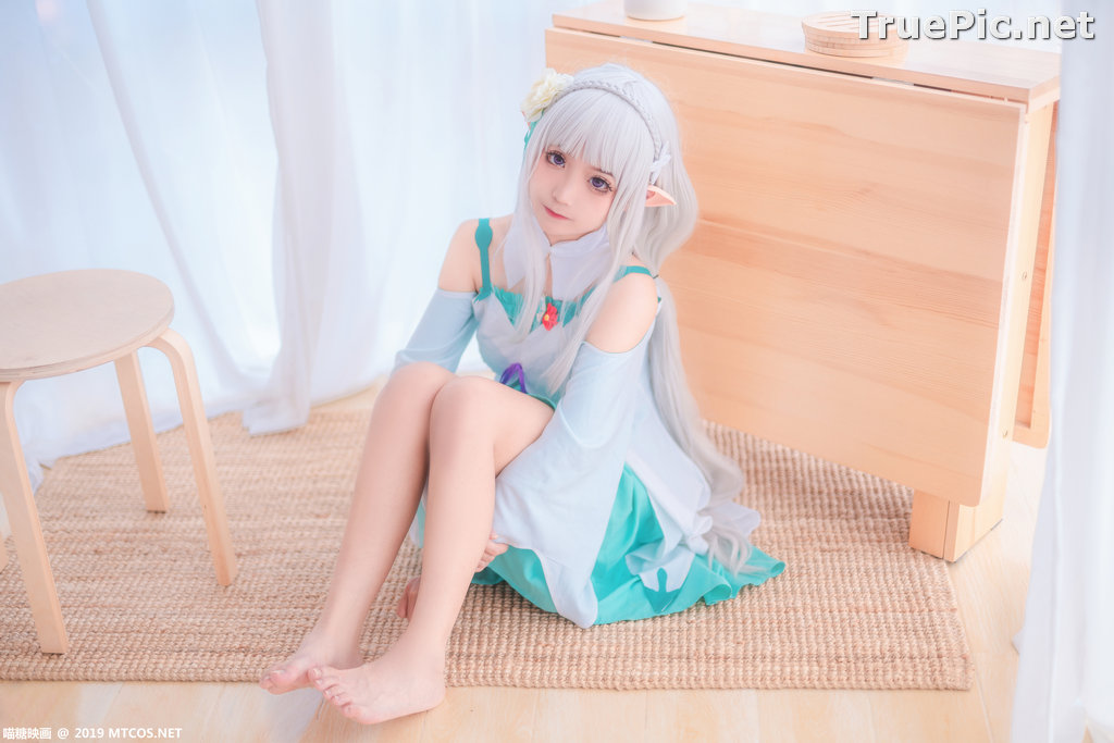 Image [MTCos] 喵糖映画 Vol.020 – Chinese Cute Model – Re:Zero Emilia Cosplay - TruePic.net - Picture-3