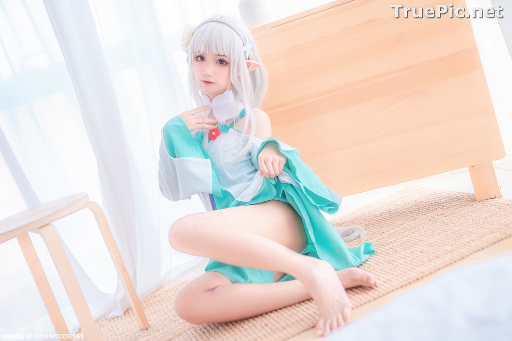 Image [MTCos] 喵糖映画 Vol.020 – Chinese Cute Model – Re:Zero Emilia Cosplay - TruePic.net - Picture-33