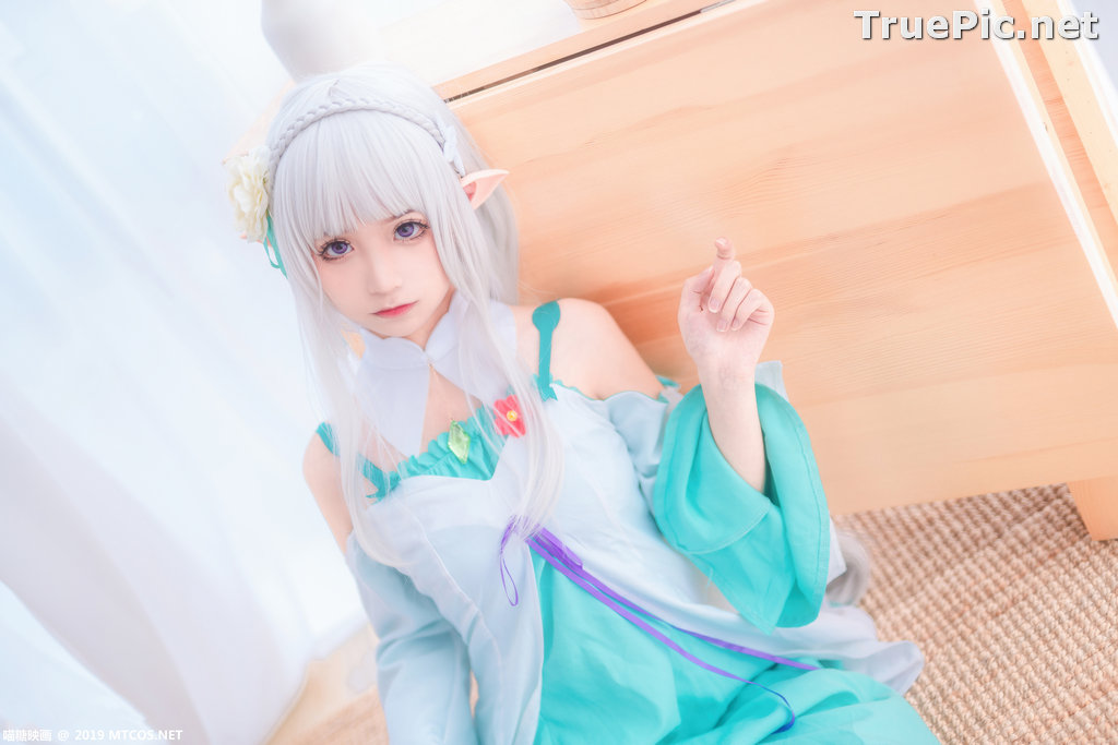 Image [MTCos] 喵糖映画 Vol.020 – Chinese Cute Model – Re:Zero Emilia Cosplay - TruePic.net - Picture-4