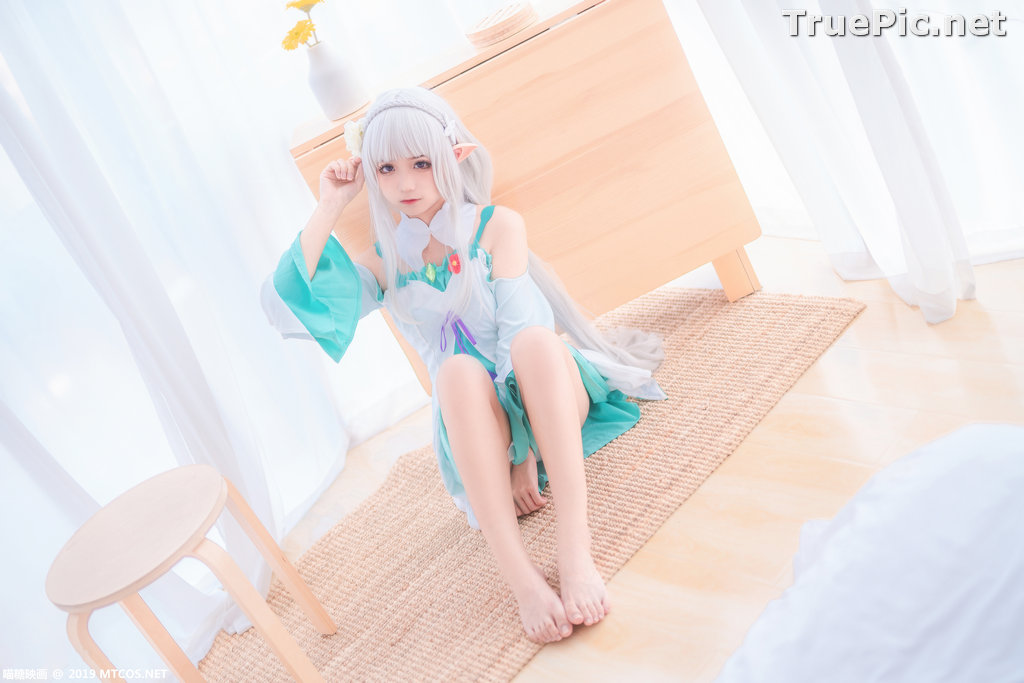 Image [MTCos] 喵糖映画 Vol.020 – Chinese Cute Model – Re:Zero Emilia Cosplay - TruePic.net - Picture-6