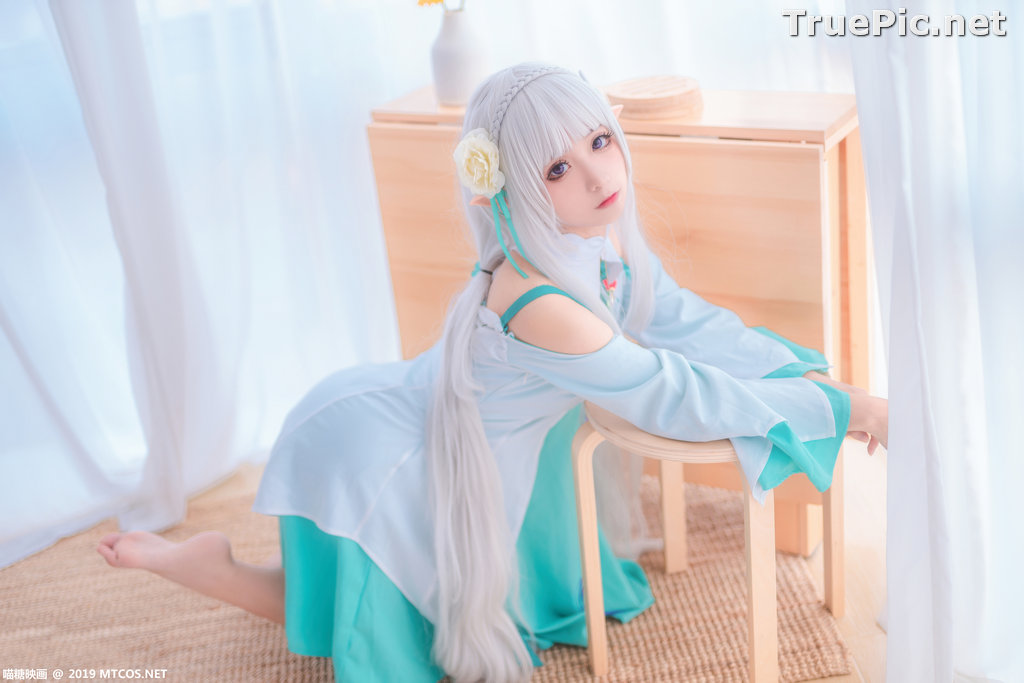 Image [MTCos] 喵糖映画 Vol.020 – Chinese Cute Model – Re:Zero Emilia Cosplay - TruePic.net - Picture-9