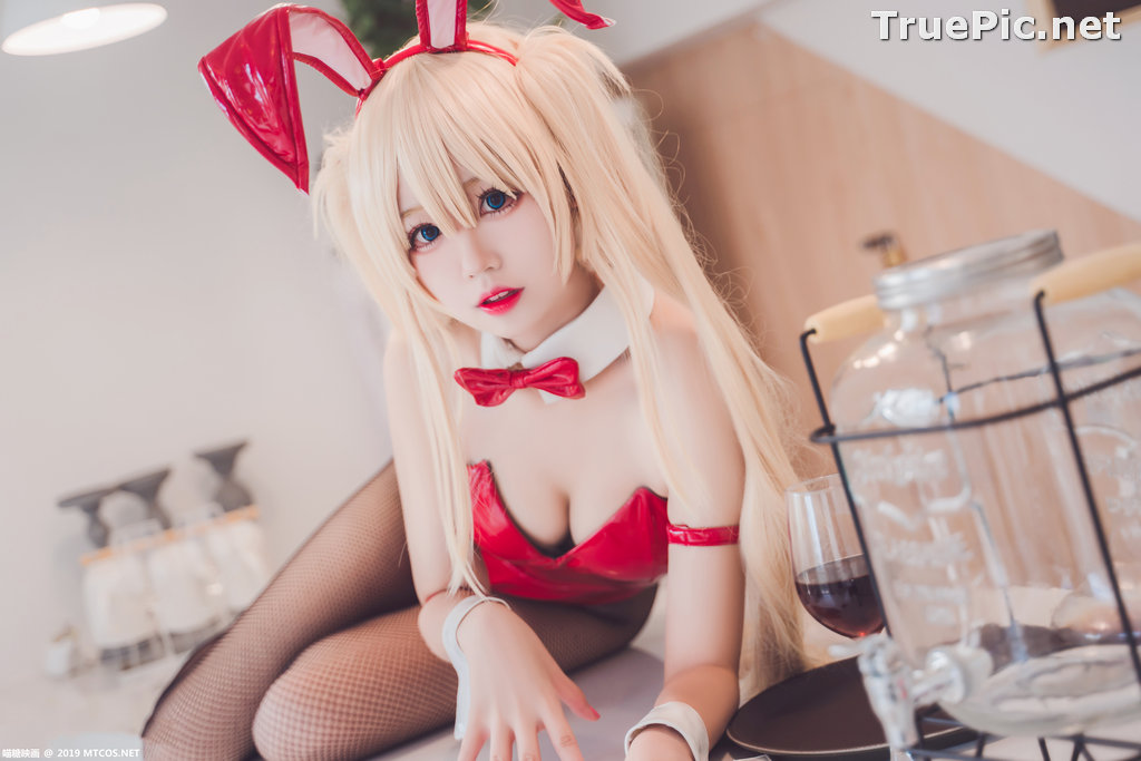 Image [MTCos] 喵糖映画 Vol.021 – Chinese Cute Model – Red Bunny Girl Cosplay - TruePic.net - Picture-21