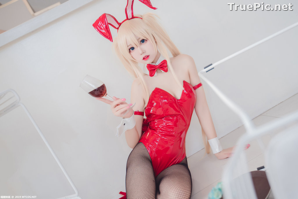 Image [MTCos] 喵糖映画 Vol.021 – Chinese Cute Model – Red Bunny Girl Cosplay - TruePic.net - Picture-28