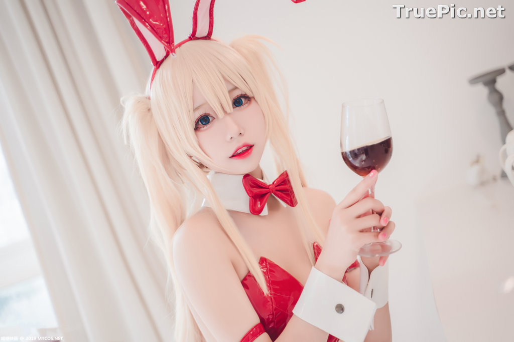 Image [MTCos] 喵糖映画 Vol.021 – Chinese Cute Model – Red Bunny Girl Cosplay - TruePic.net - Picture-8