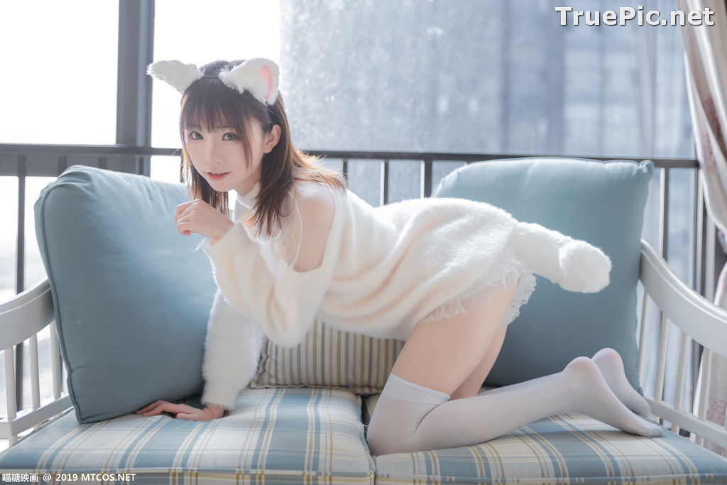 Image [MTCos] 喵糖映画 Vol.027 – Chinese Cute Model – Beautiful White Cat - TruePic.net - Picture-9