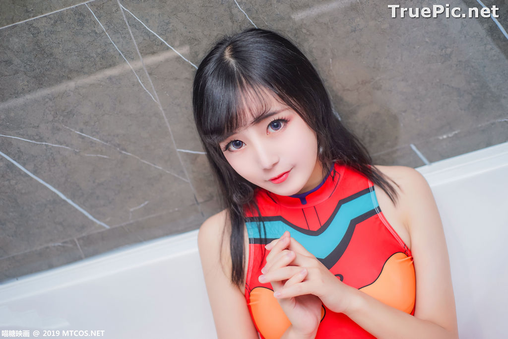 Image [MTCos] 喵糖映画 Vol.038 – Chinese Cute Model – Red Line Monokini - TruePic.net - Picture-14