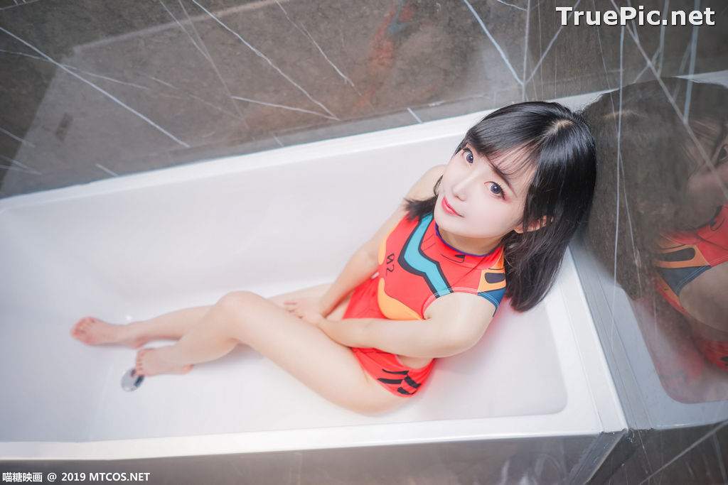 Image [MTCos] 喵糖映画 Vol.038 – Chinese Cute Model – Red Line Monokini - TruePic.net - Picture-3