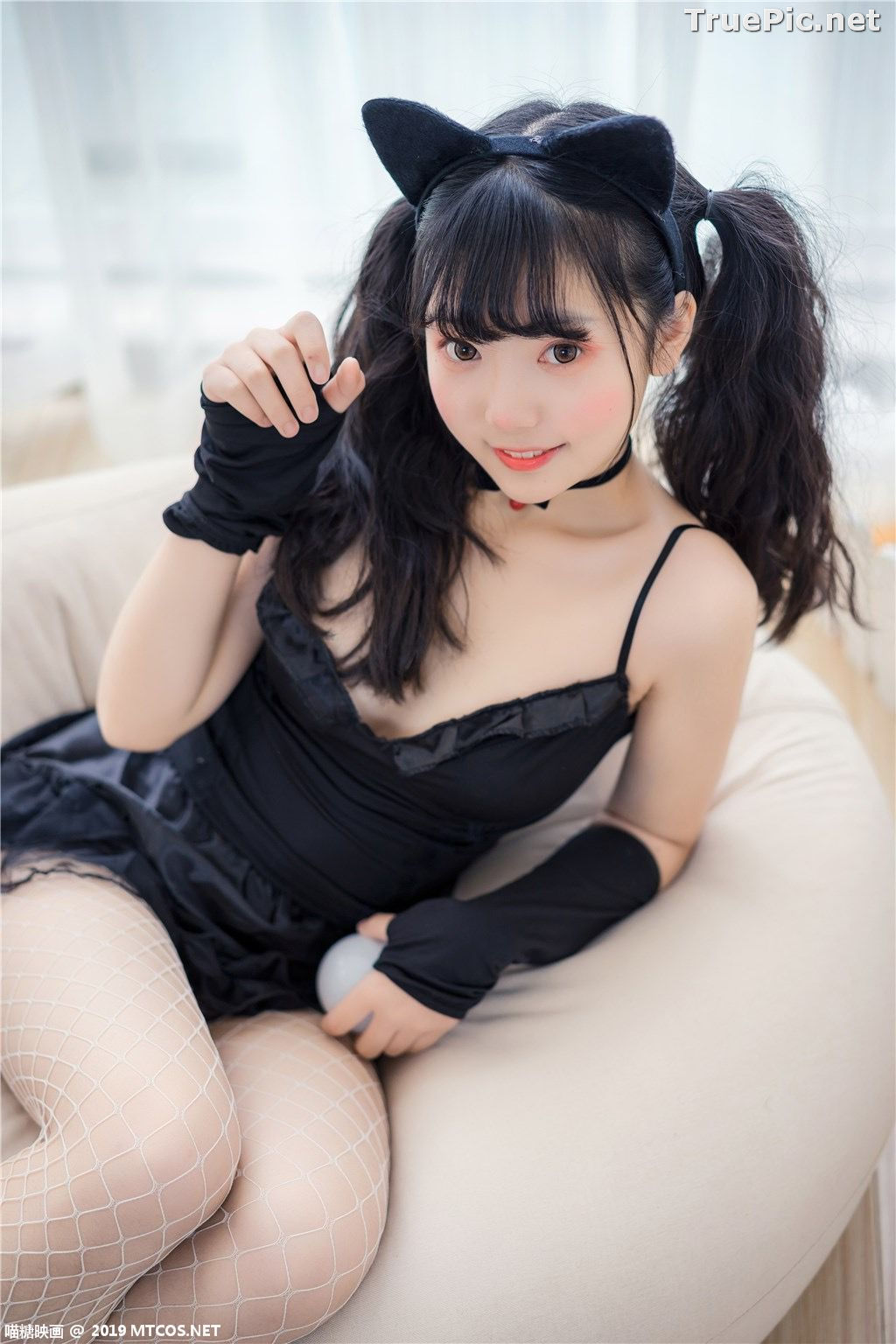 Image [MTCos] 喵糖映画 Vol.045 – Chinese Cute Model – Black Cat Girl - TruePic.net - Picture-6