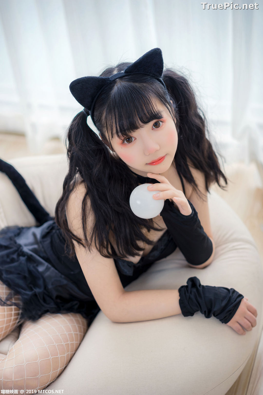 Image [MTCos] 喵糖映画 Vol.045 – Chinese Cute Model – Black Cat Girl - TruePic.net - Picture-7