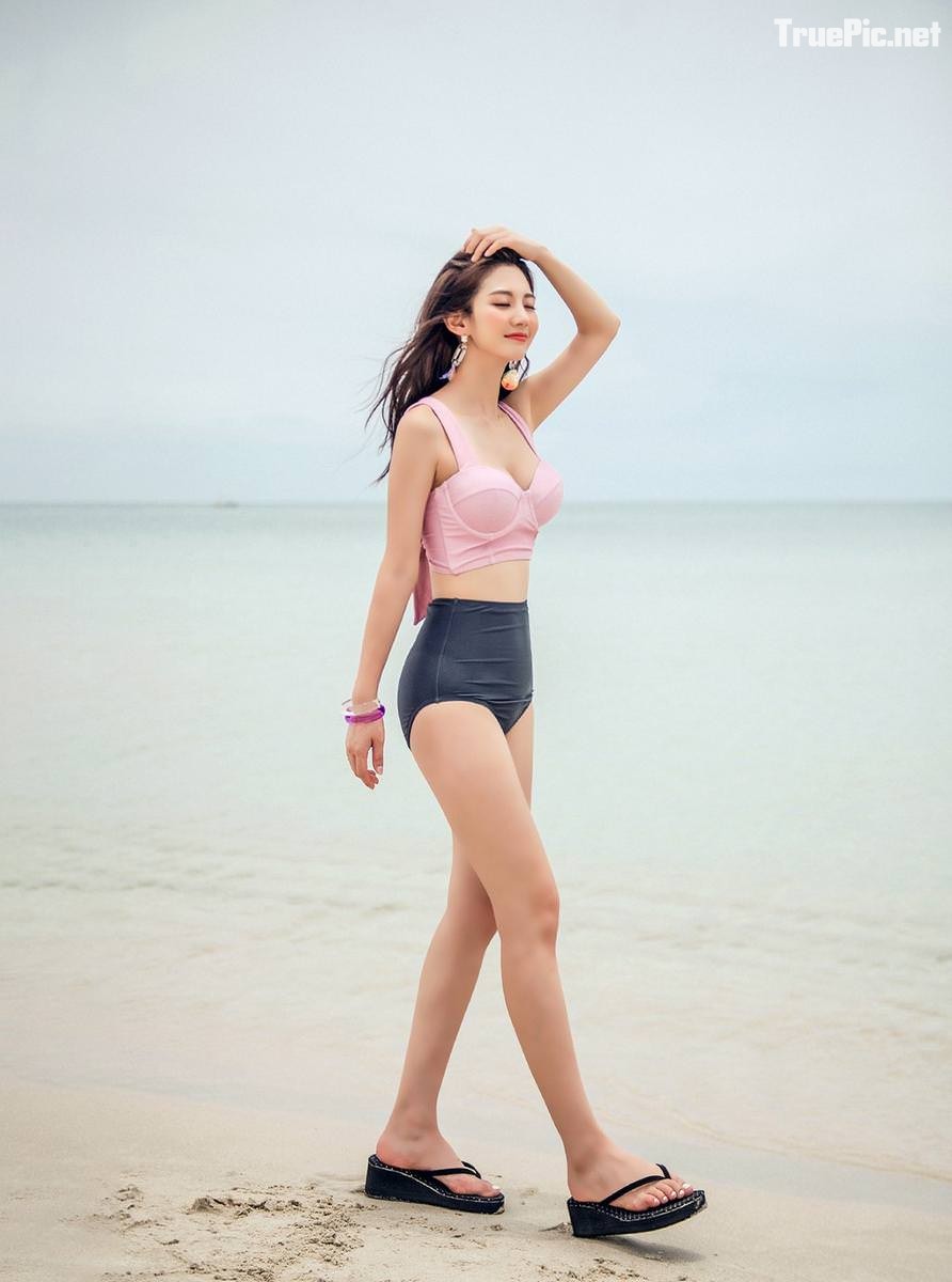 Korean fashion - Lee Chae Eun model with Sexy Beachwear and Bikini Set, TruePic.net