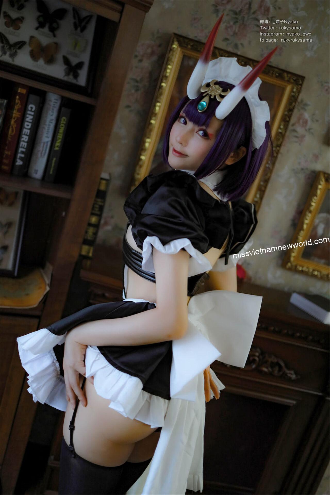 nyako-cosplay-shuten-douji-maid (13)