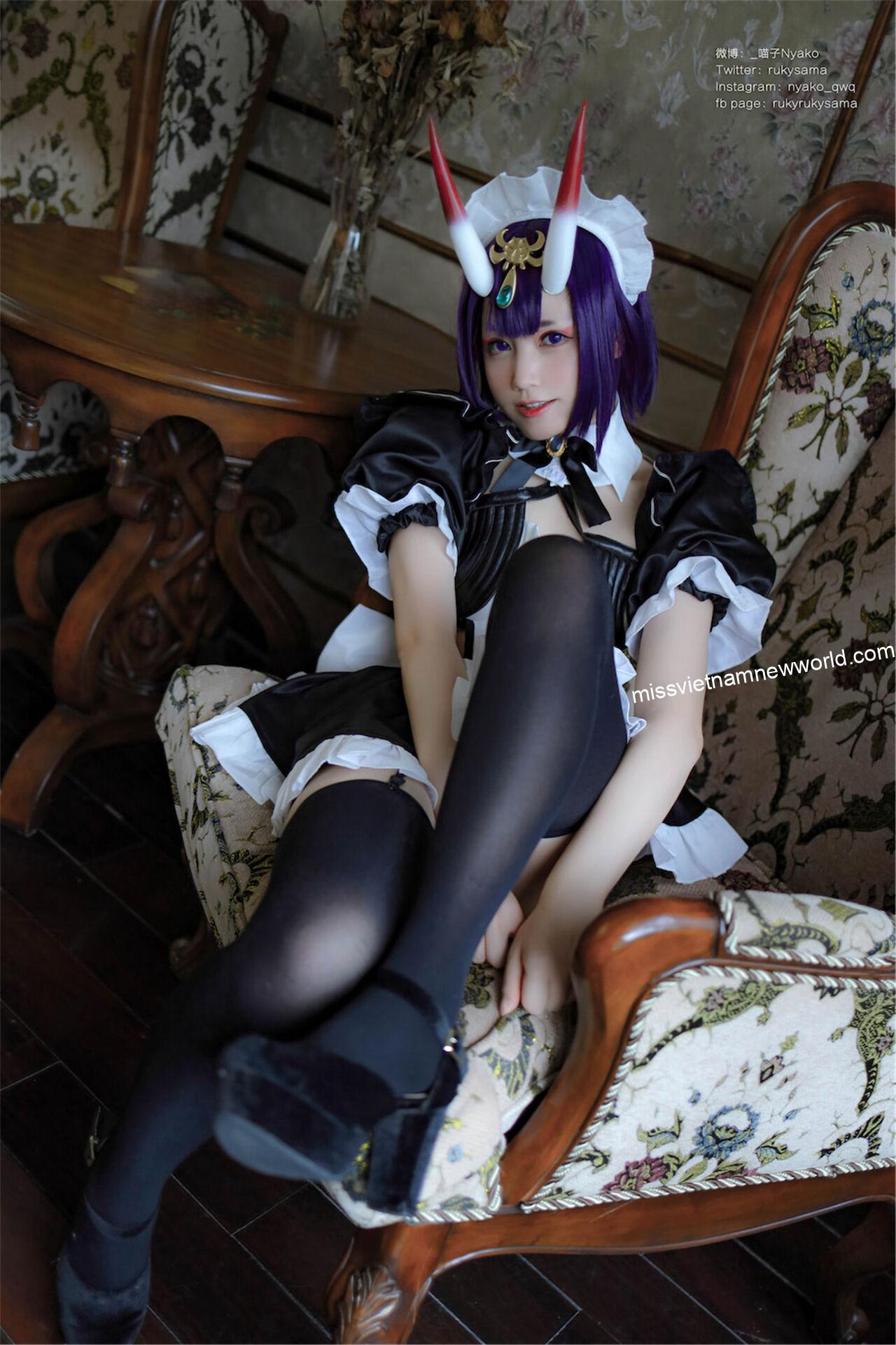 nyako-cosplay-shuten-douji-maid (15)