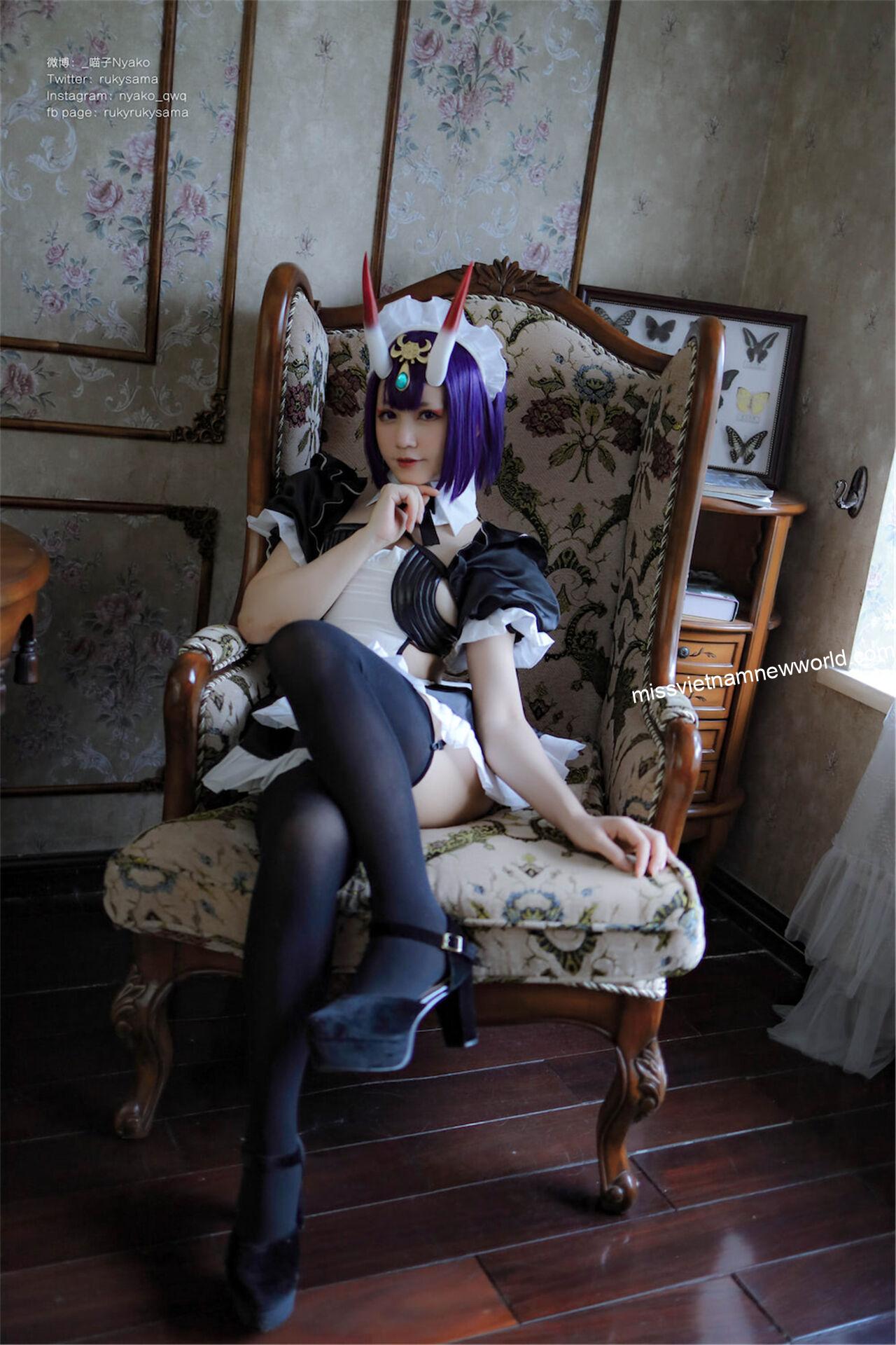 nyako-cosplay-shuten-douji-maid (16)