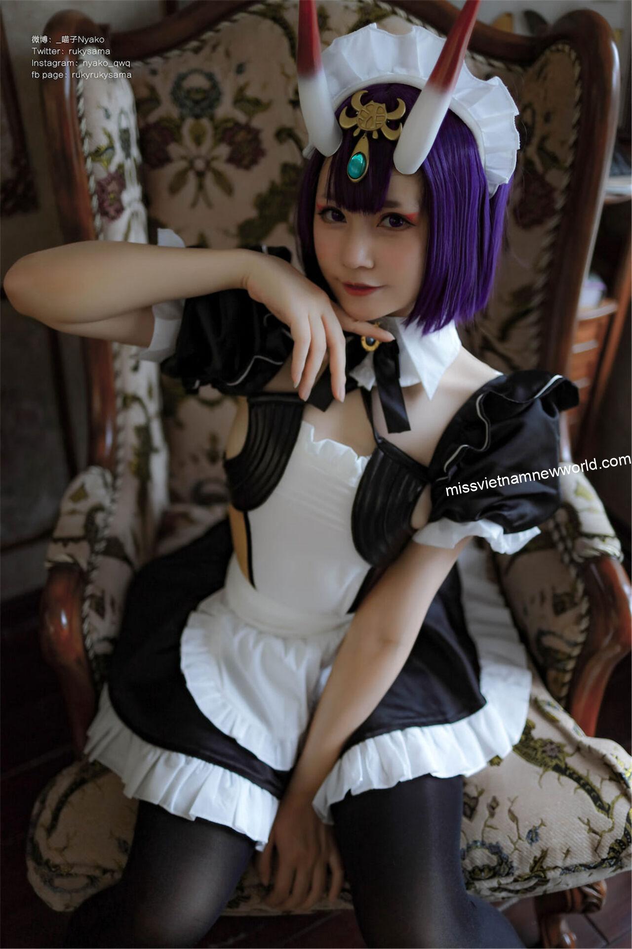 nyako-cosplay-shuten-douji-maid (17)