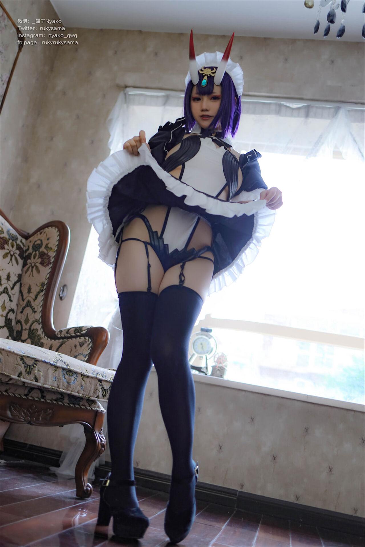 nyako-cosplay-shuten-douji-maid (19)