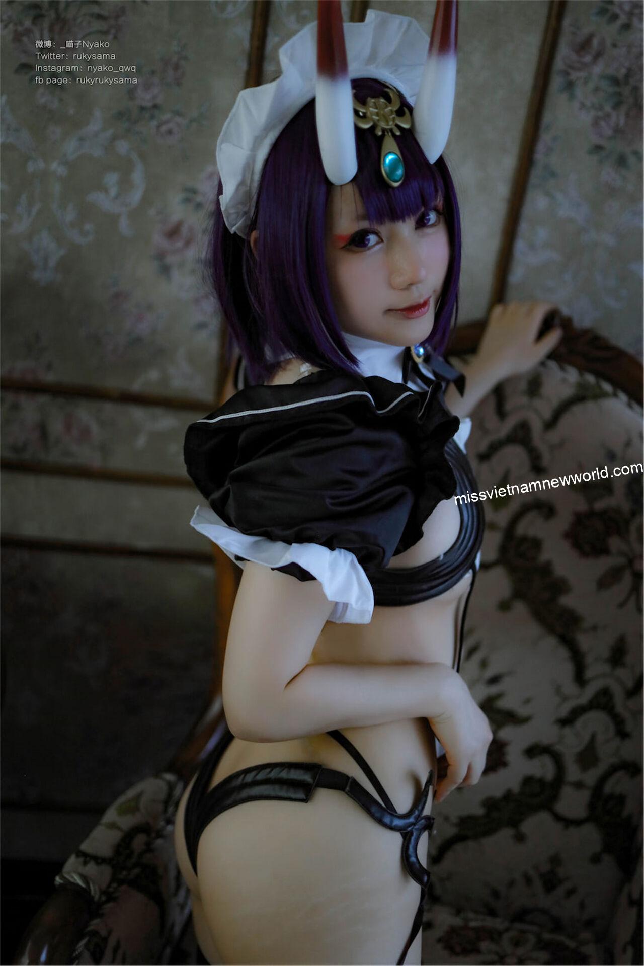 nyako-cosplay-shuten-douji-maid (6)