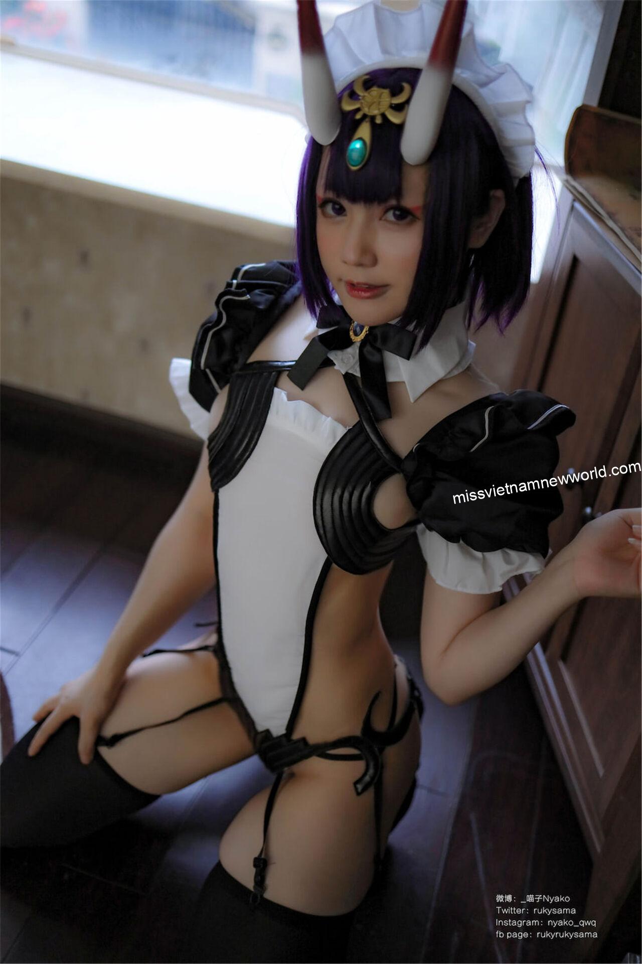 nyako-cosplay-shuten-douji-maid (8)