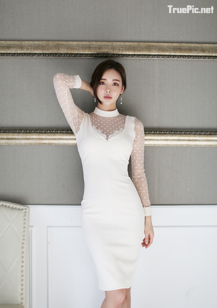 Park Da Hyun Korea Model very cute with beautiful Office Dress, TruePic.net