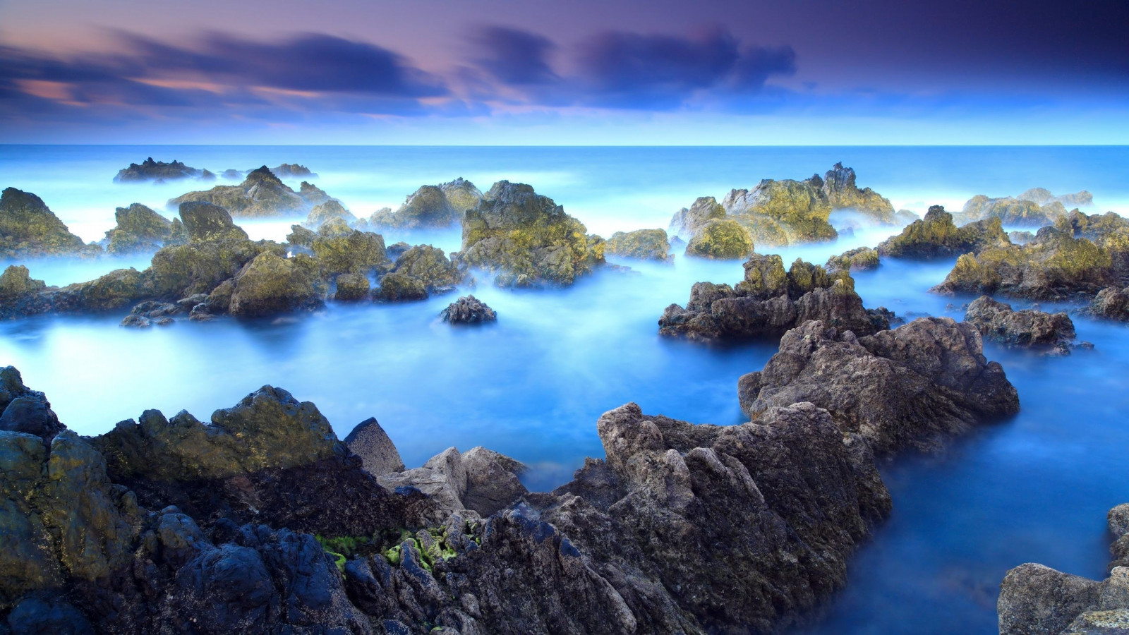 ocean, rocks, sky, beautiful