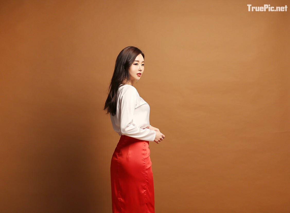 Park Da Hyun beautiful images - Korean fashion office dress - Jan.2018, TruePic.net