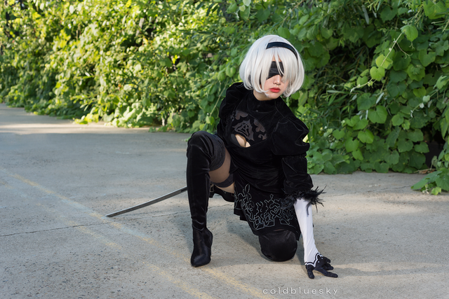 Lại thêm một lần nóng mắt với vẻ đẹp của 2B phiên bản cosplay của mỹ nữ xứ Hàn - Ảnh 12.