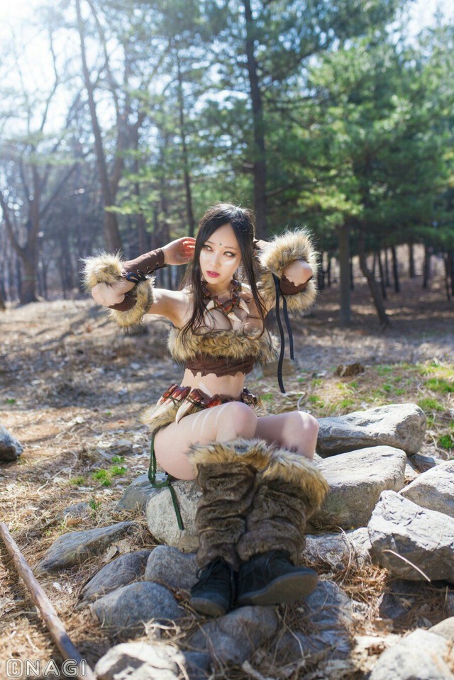 Rạo rực với cosplay Nidalee tâm hồn căng mọng, trắng hồng từng milimet của nữ coser Hàn Quốc - Ảnh 4.