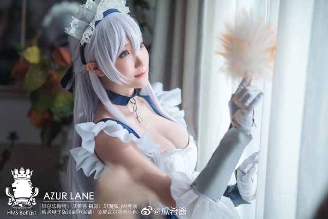 Gái xinh thì ai cũng thích, nhưng xinh như Belfast phiên bản cosplay nóng bỏng thế này thì ai mà chịu được - Ảnh 3.