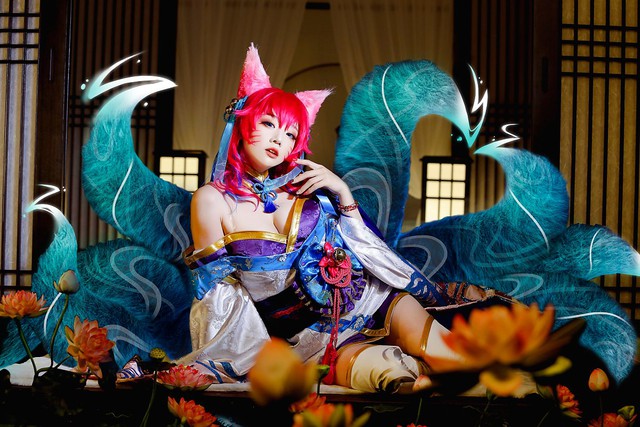 Cosplay Ahri Chiêu Hồn Thiên Hồ nóng hơn bản gốc, nữ cosplayer Hàn Quốc khiến dân tình bấn loạn - Ảnh 2.