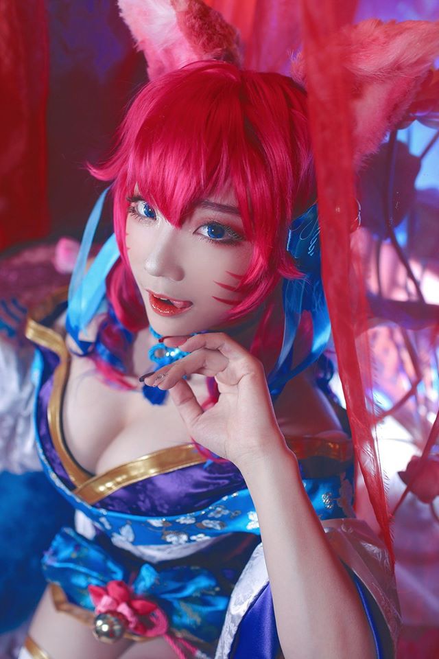 Cosplay Ahri Chiêu Hồn Thiên Hồ nóng hơn bản gốc, nữ cosplayer Hàn Quốc khiến dân tình bấn loạn - Ảnh 5.