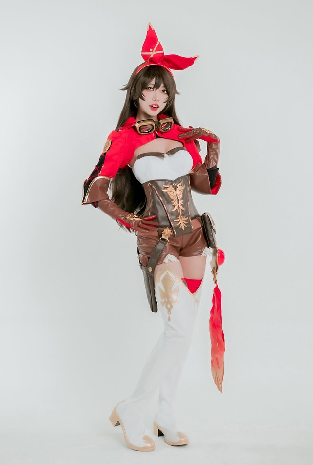 Tan chảy với bộ ảnh cosplay Amber trong Genshin Impact, xinh tựa thiên thần - Ảnh 5.