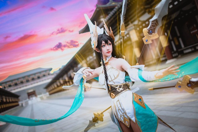 LMHT: Choáng váng vì vẻ đẹp tựa thần tiên tỉ tỉ trong bộ cosplay Irelia Tiên Kiếm của nữ game thủ Trung Quốc - Ảnh 4.