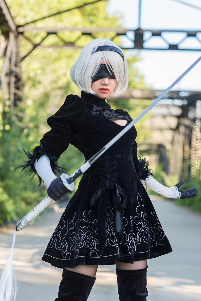 Lại thêm một lần nóng mắt với vẻ đẹp của 2B phiên bản cosplay của mỹ nữ xứ Hàn - Ảnh 13.