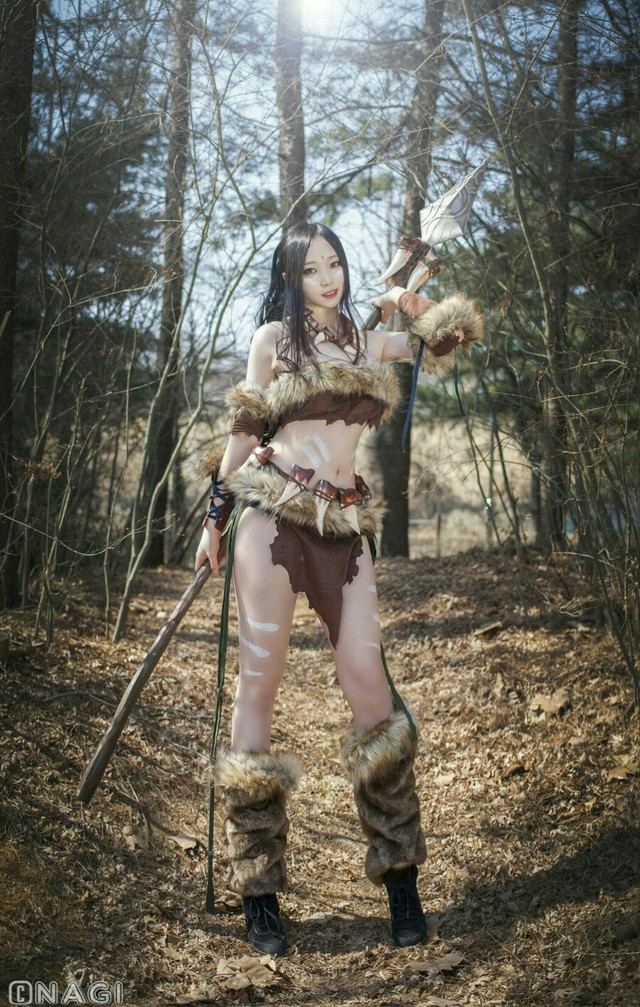 Rạo rực với cosplay Nidalee tâm hồn căng mọng, trắng hồng từng milimet của nữ coser Hàn Quốc - Ảnh 9.