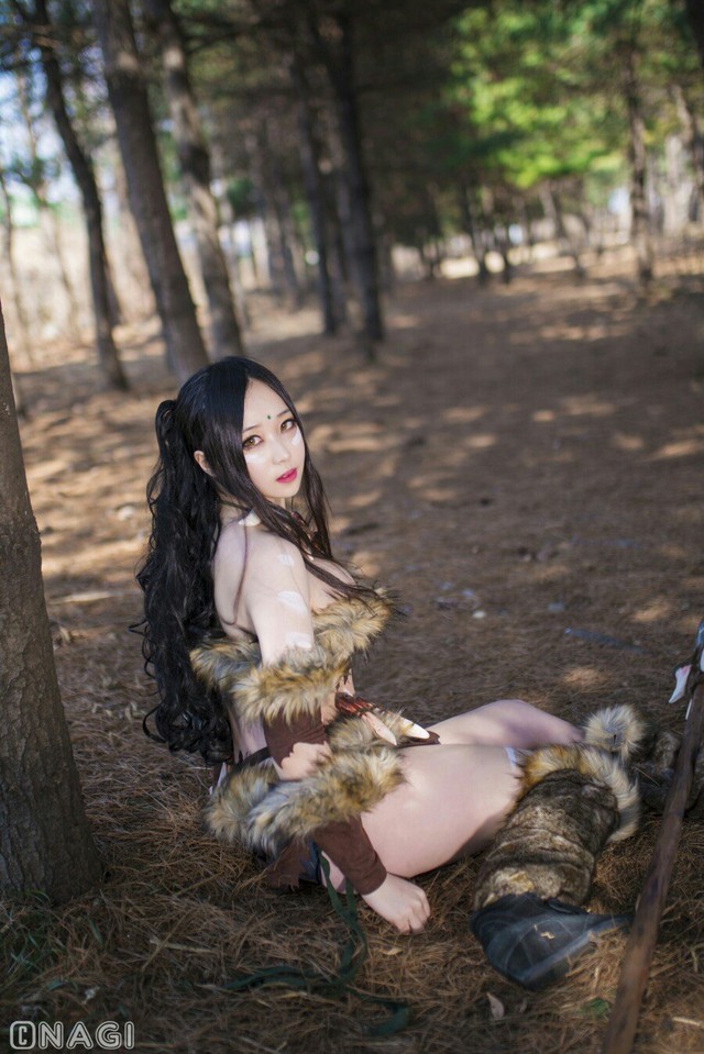 Rạo rực với cosplay Nidalee tâm hồn căng mọng, trắng hồng từng milimet của nữ coser Hàn Quốc - Ảnh 10.