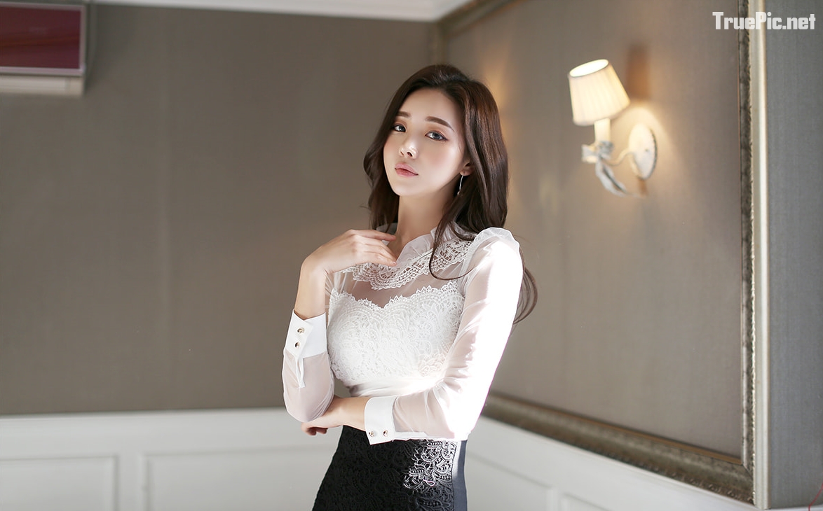 Park Da Hyun Korea Model very cute with beautiful Office Dress, TruePic.net