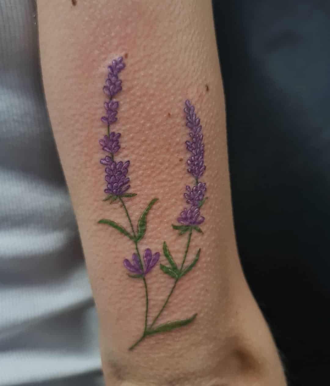 80+ Best Lavender Tattoo Design Ideas (and What They Mean) - Saved Tattoo