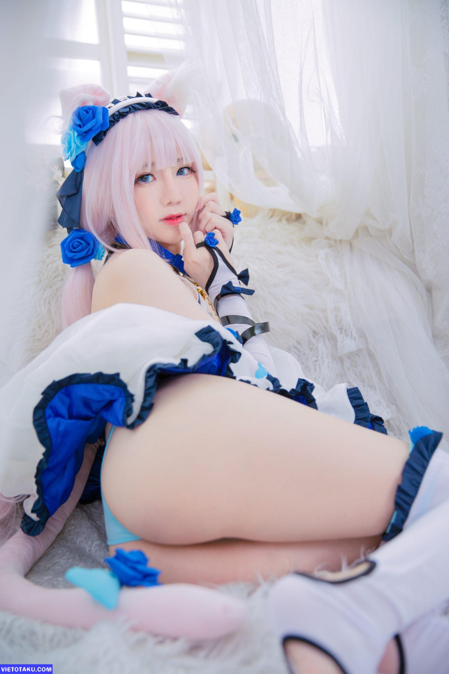 Sally Dorasnow với bộ cosplay Nekopara Vanilla 9