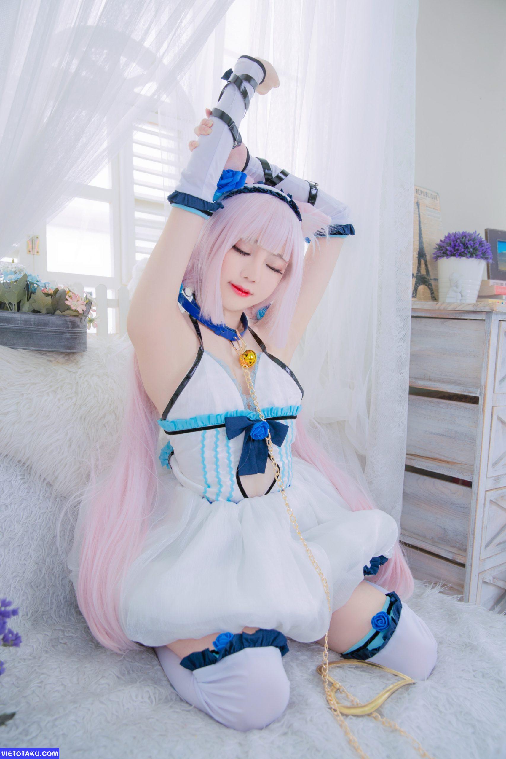 Sally Dorasnow với bộ cosplay Nekopara Vanilla 3