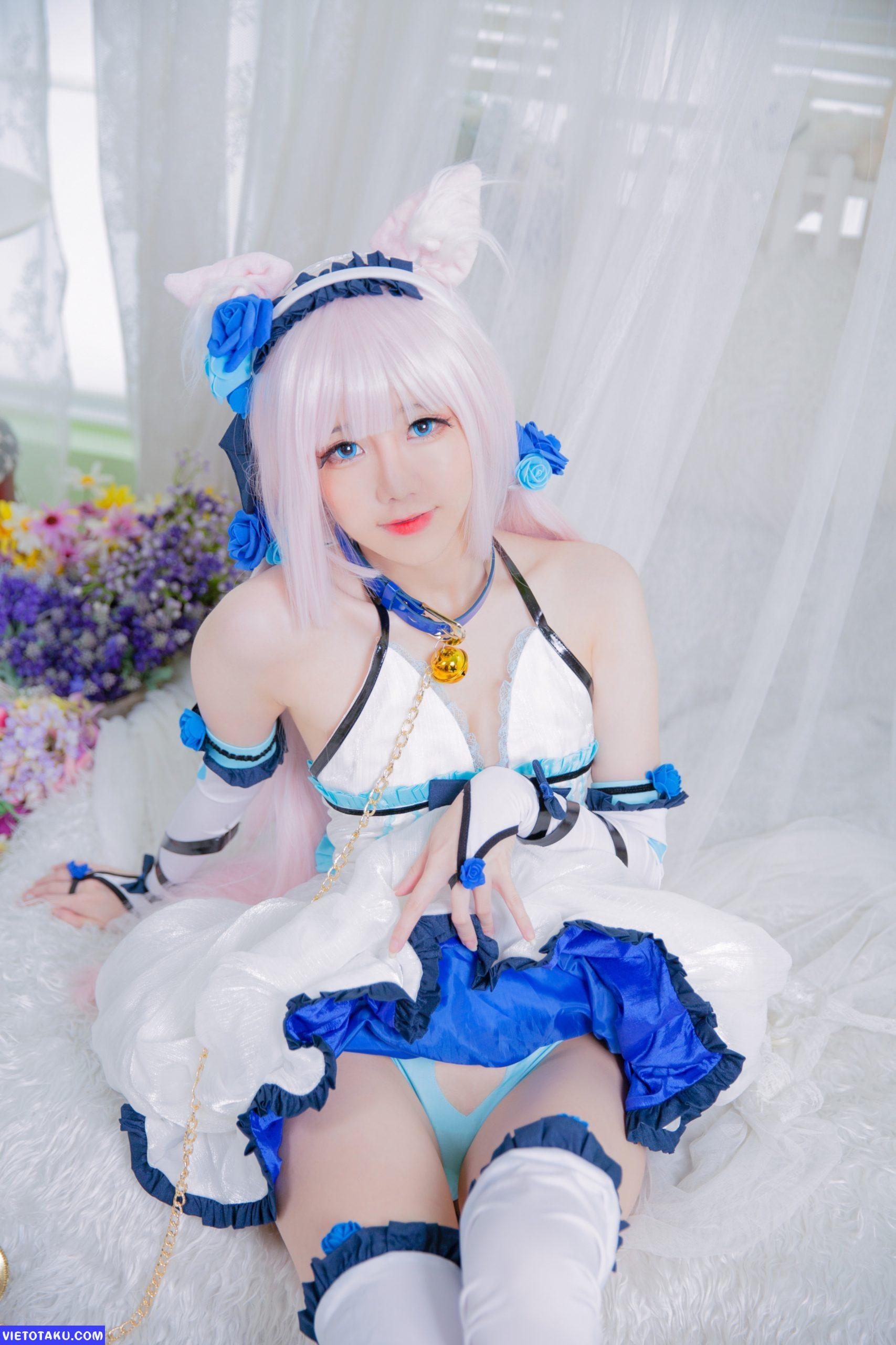 Sally Dorasnow với bộ cosplay Nekopara Vanilla 19